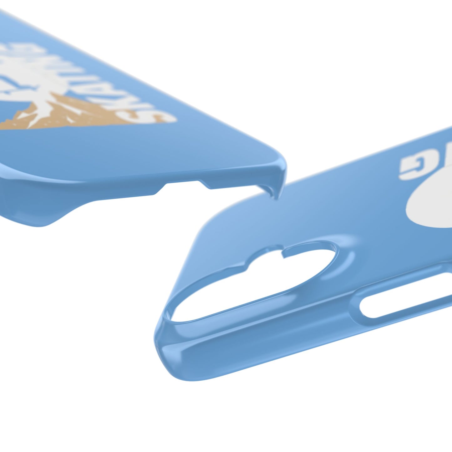 Slim phone case - the winter full moon skater