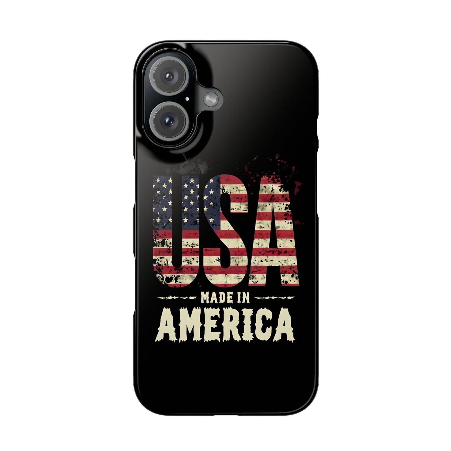 Iphone slim case - vintage made in USA