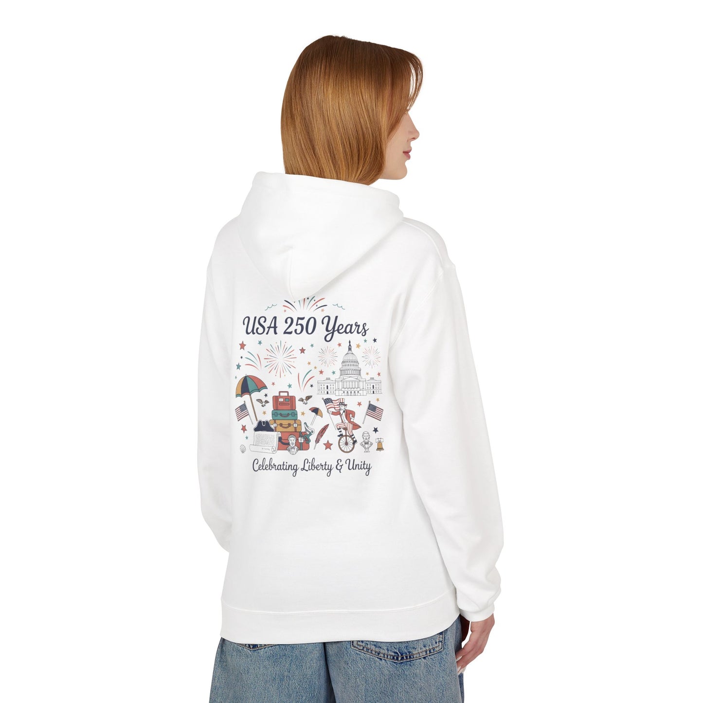 Hoodie - Liberty and Unity Semiquincentennial Art