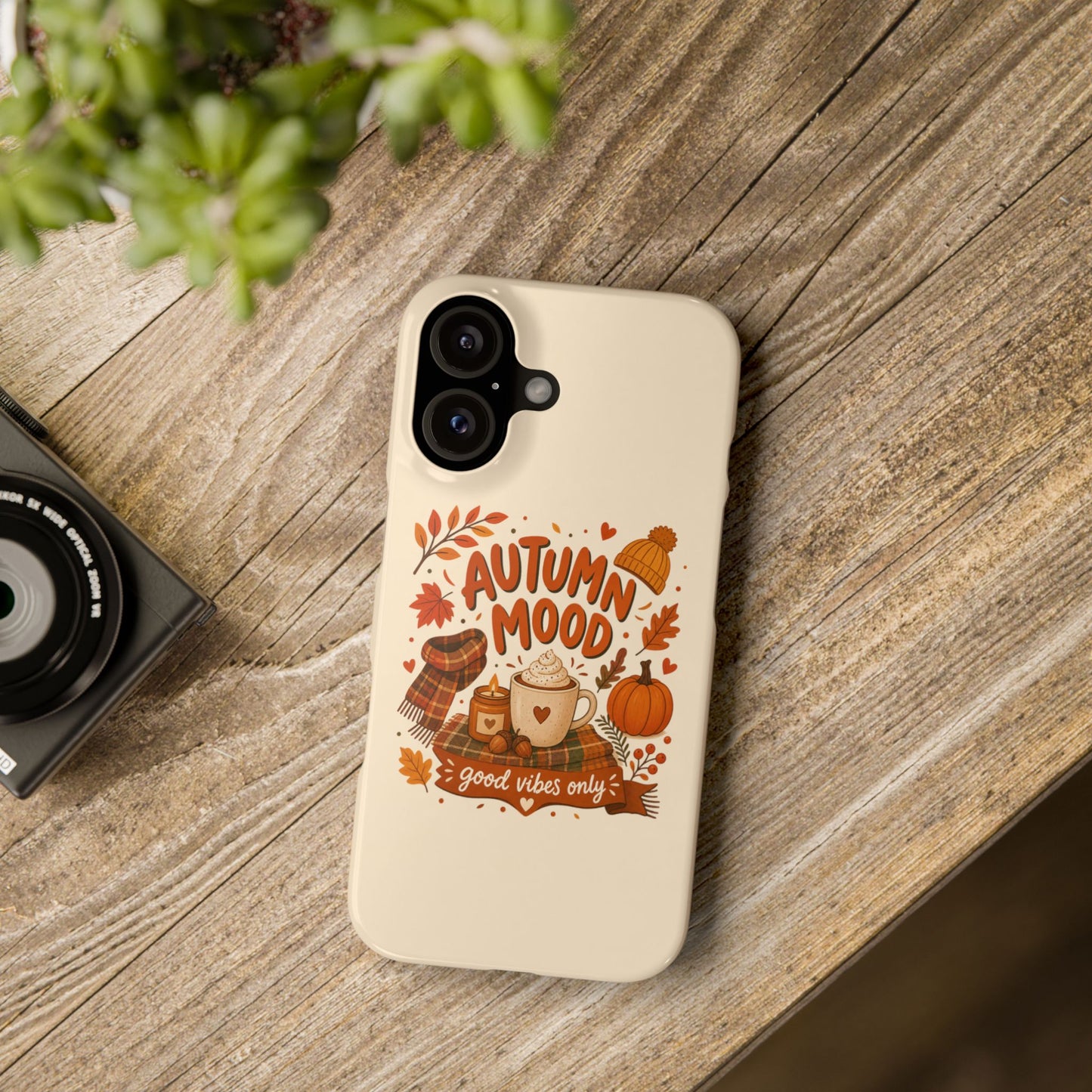 Cute Autumn Aesthetic iphone 16 slim case Design for Fall Lovers and Cozy Season