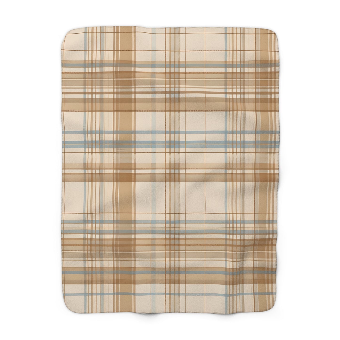 Blanket - Elegant Beige Tartan Seamless Tile