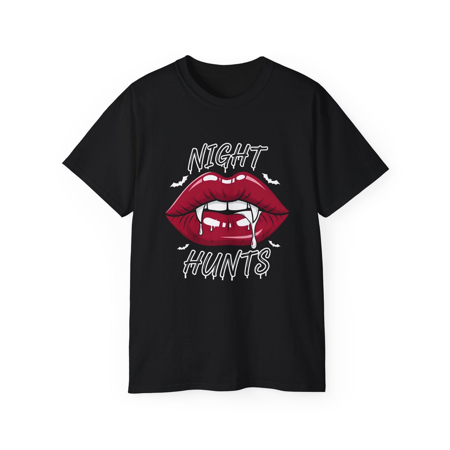 T-shirt - Vampire Lips Night Hunts Graphic