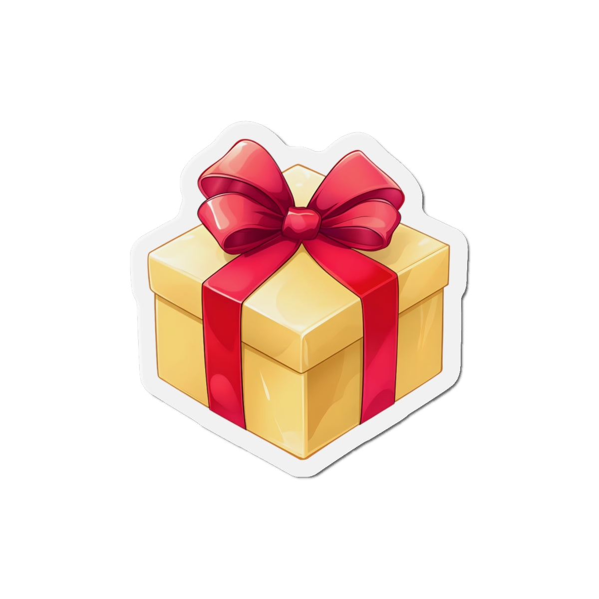Die cut magnet - the vintage gift box