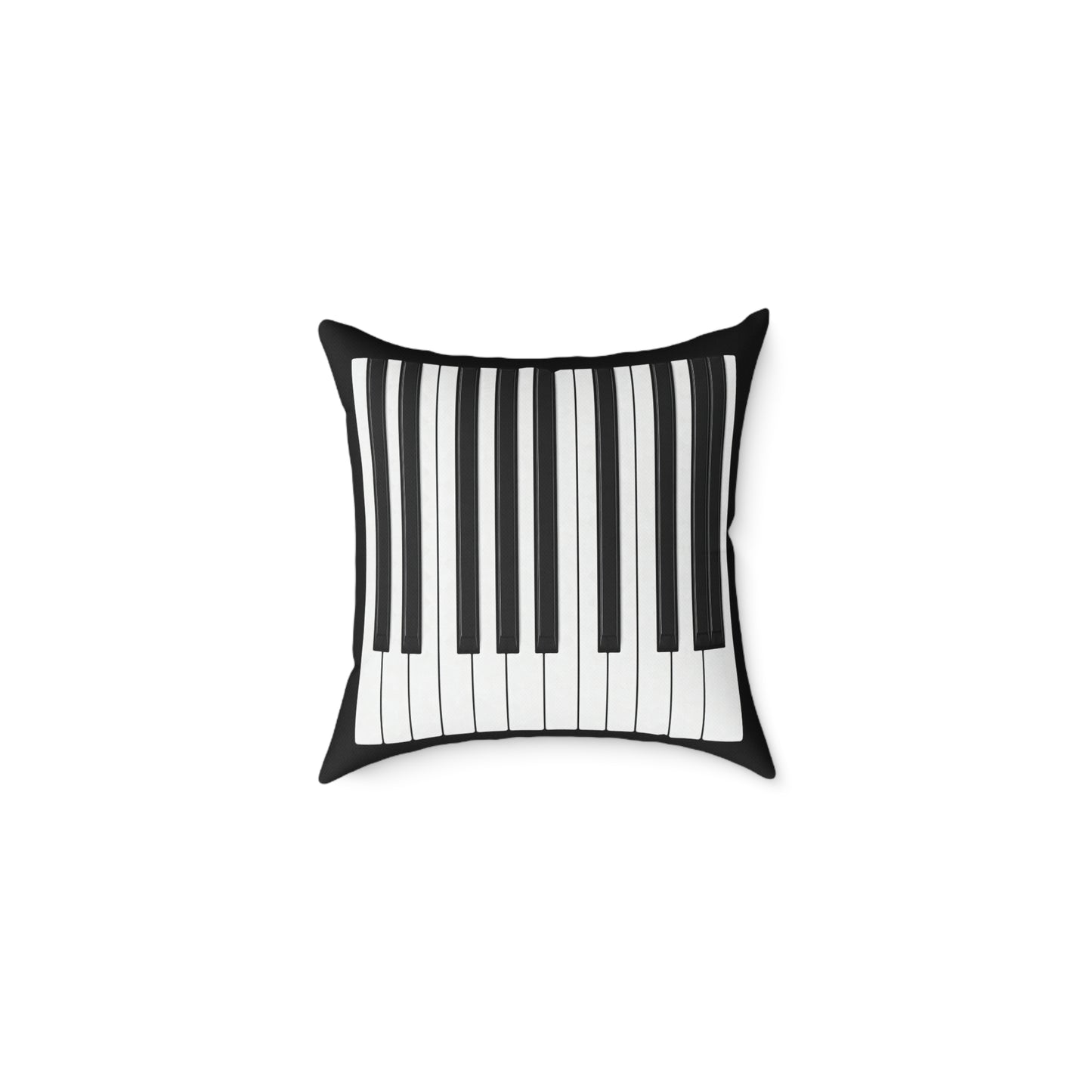 Authentic Miniature Piano Keyboard Pattern throw pillow- High-Contrast Minimalist Design for Pianists and Musicians .