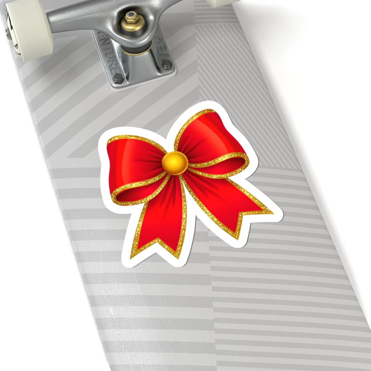 Kiss cut sticker - the vintage Red hair bow