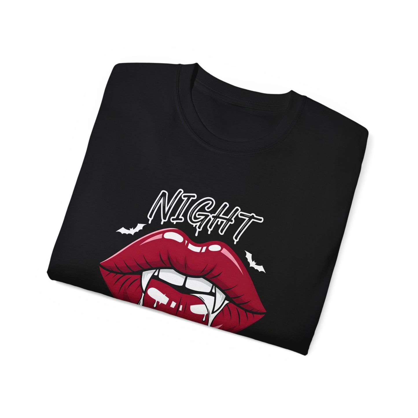 T-shirt - Vampire Lips Night Hunts Graphic