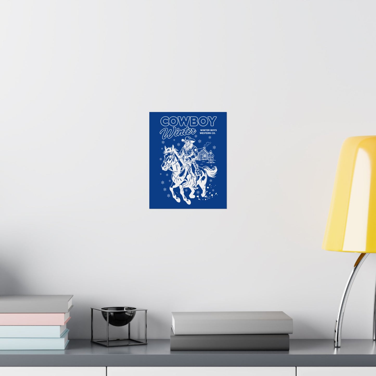 Poster - cowboy's Winter authentic