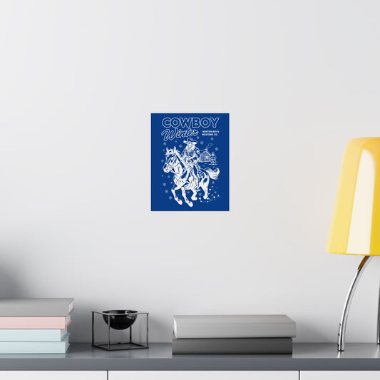 Poster - cowboy's Winter authentic