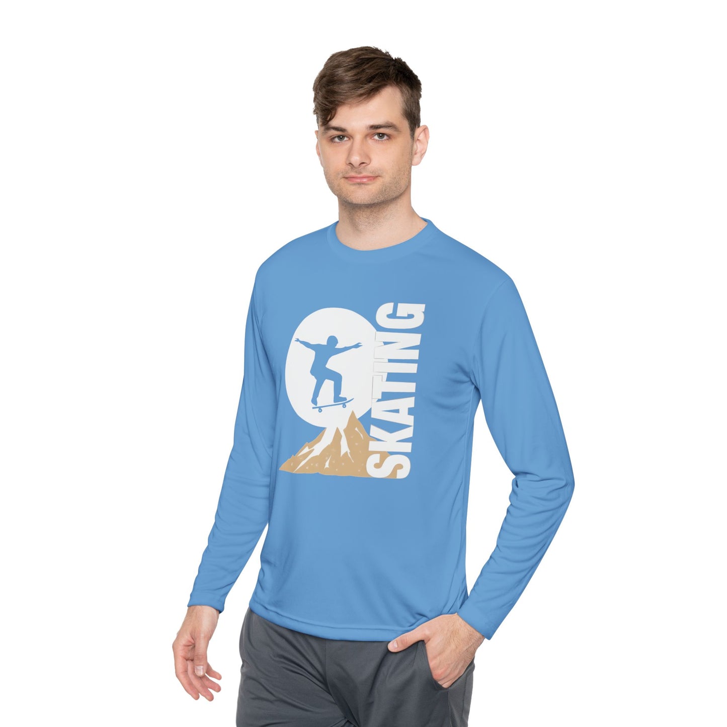 Long sleeves t-shirt - the winter full moon skater