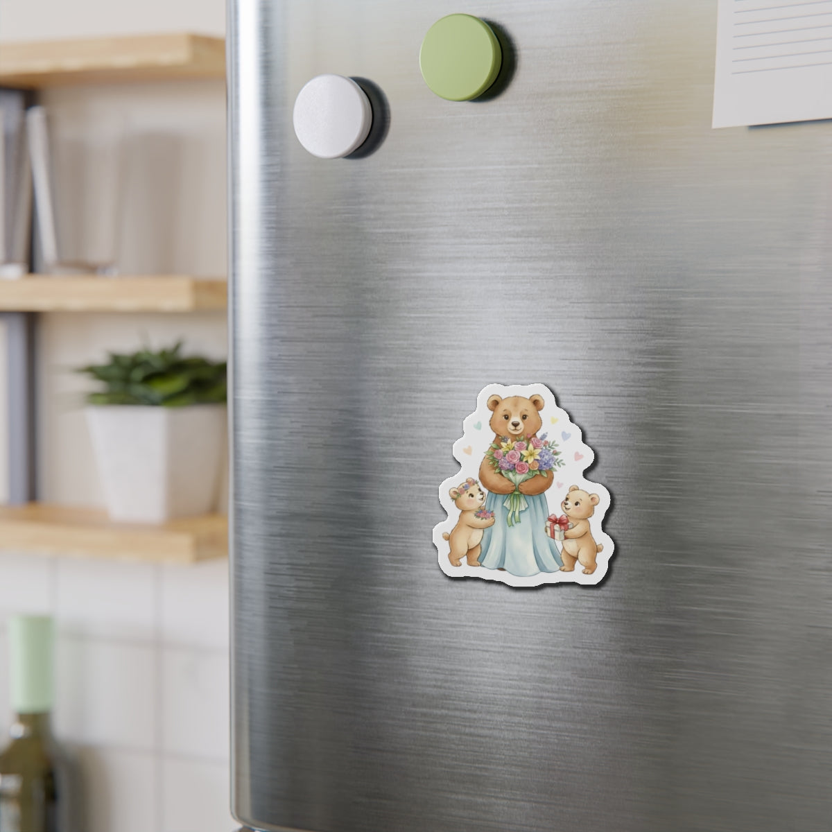 Die-cut - Cute Mother's Day Bears Illustration