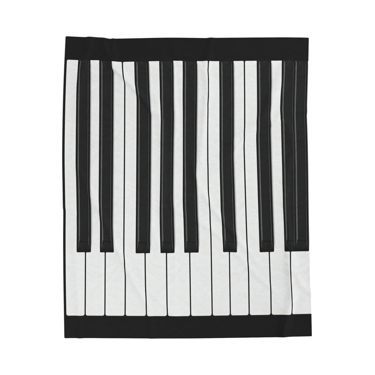 Authentic Miniature Piano Keyboard Pattern throw blanket- High-Contrast Minimalist Design for Pianists and Musicians .