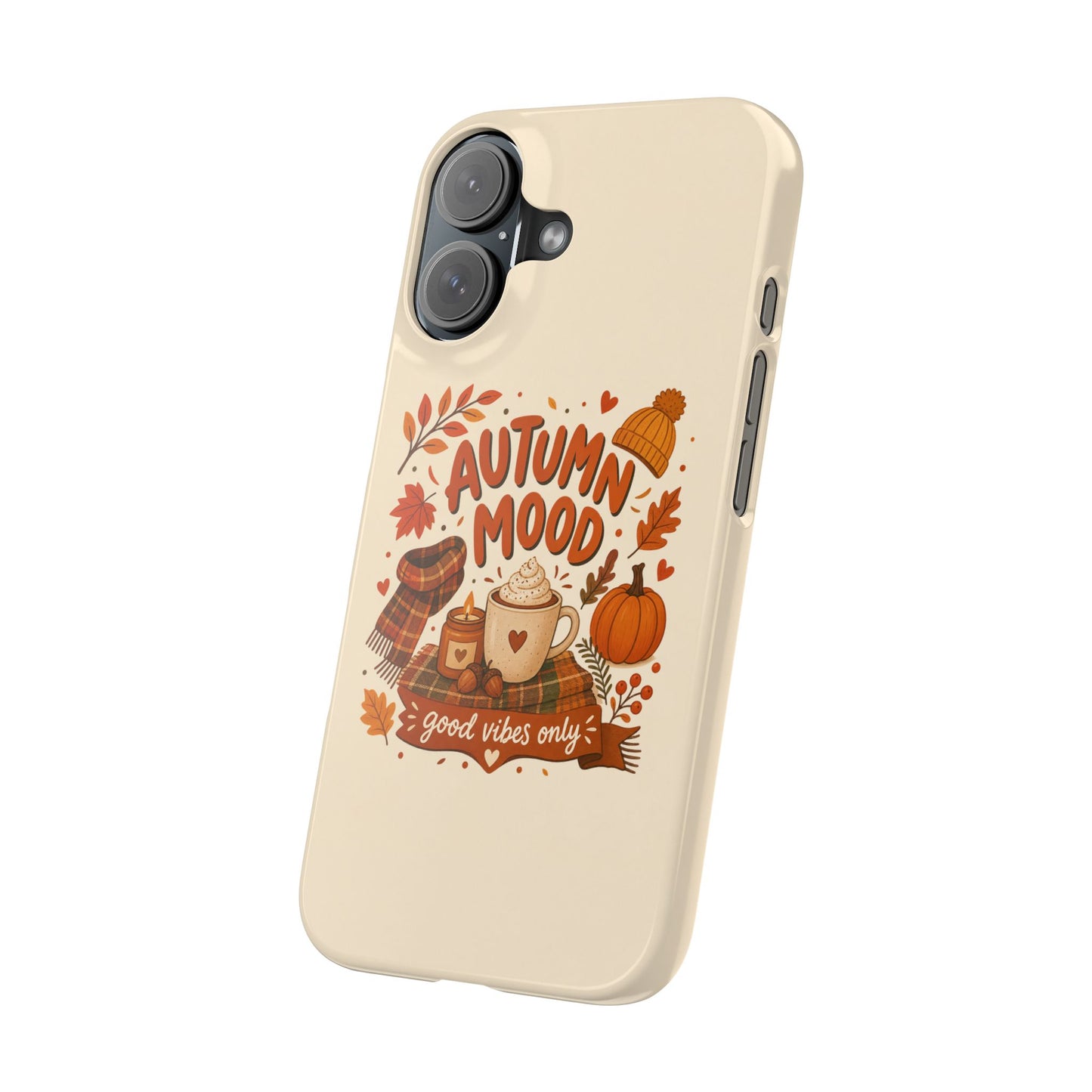 Cute Autumn Aesthetic iphone 16 slim case Design for Fall Lovers and Cozy Season