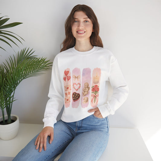 Sweatshirt - valentine collage aesthetic