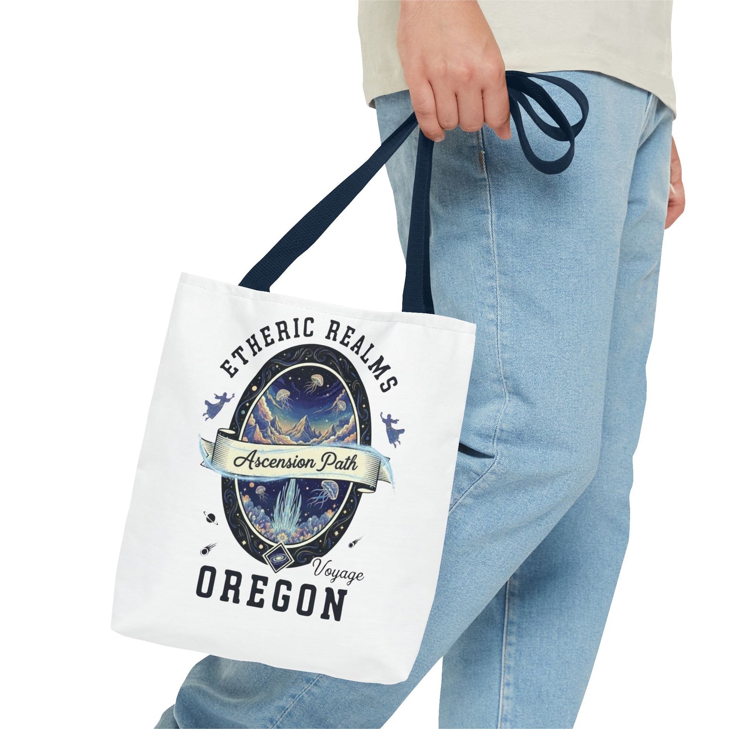 Tote bag - Celestial Oregon Vintage Travel Badge