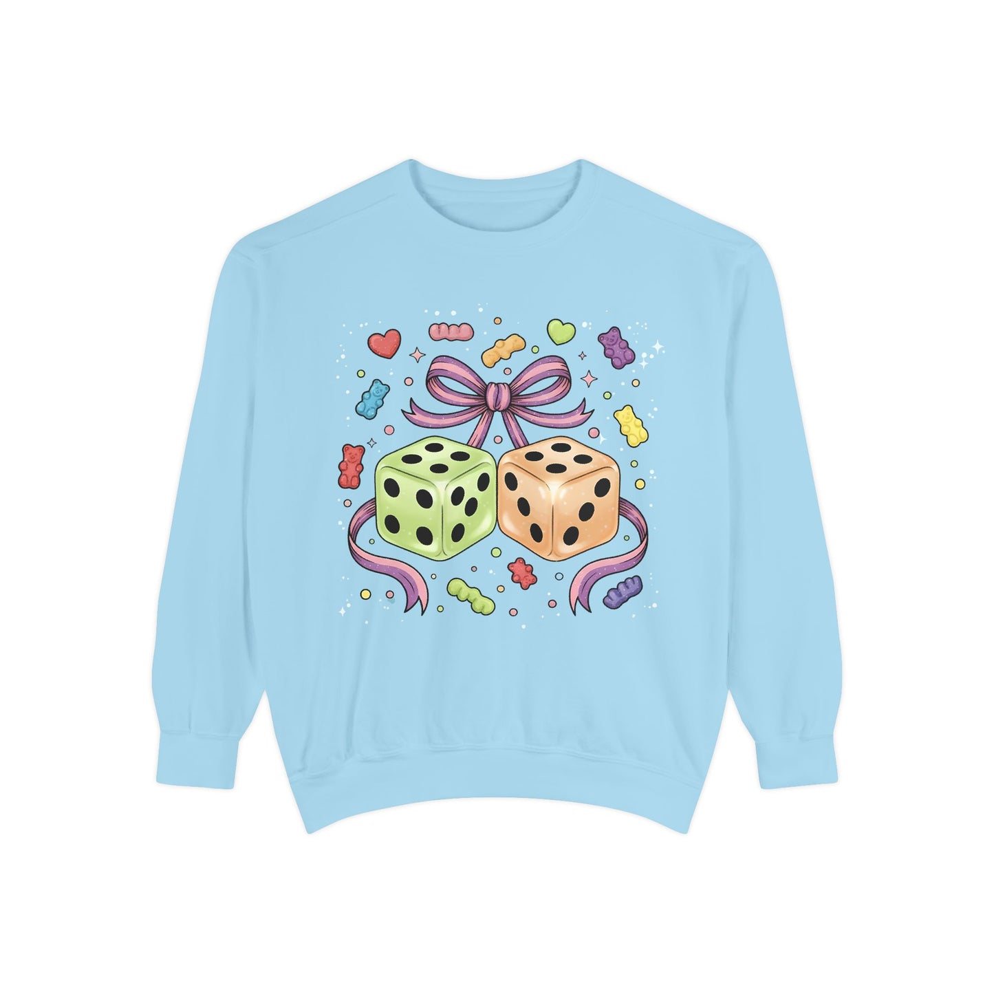 Sweatshirt - Whimsical Dice and Gummy Bears