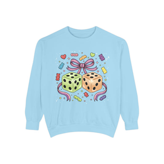 Sweatshirt - Whimsical Dice and Gummy Bears