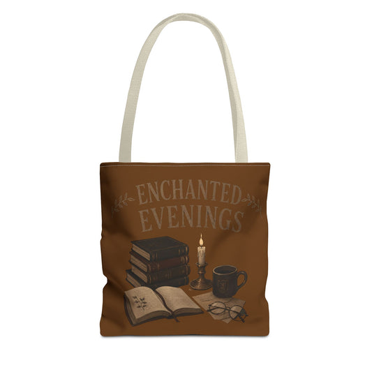 the Best tote bag Gift for a Dark Academia Book Lover-Enchanted Evenings Edition