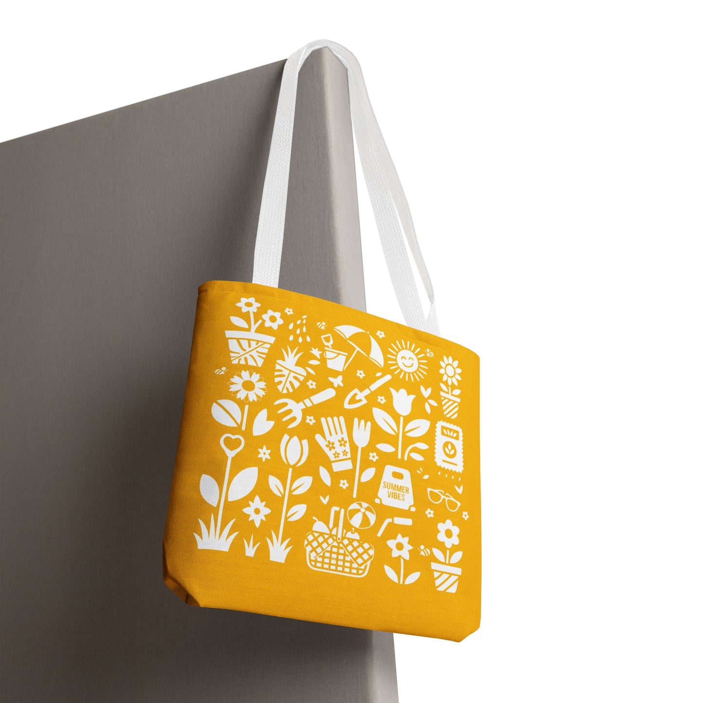 Tote bag - Summer Garden Silhouette Icon Art