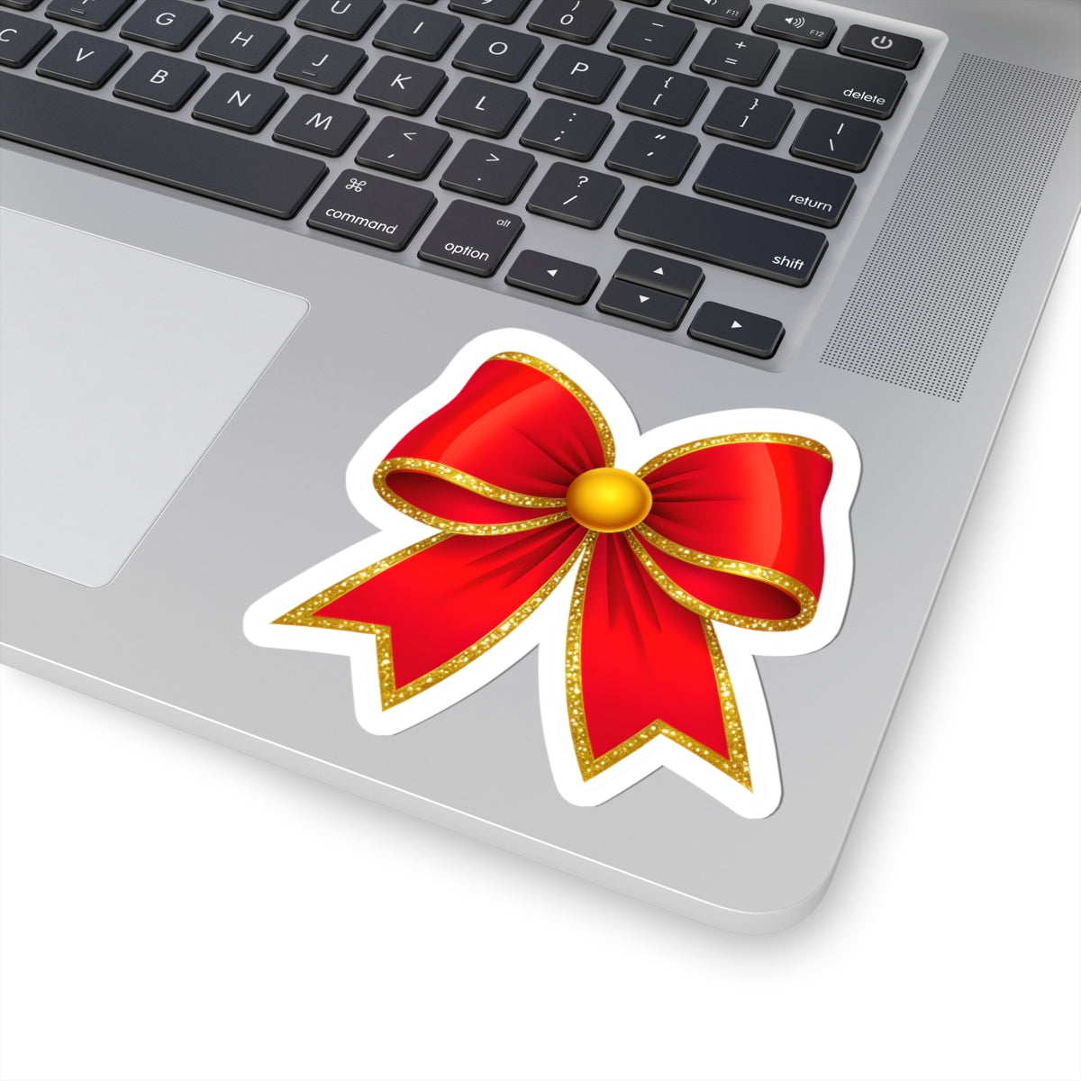 Kiss cut sticker - the vintage Red hair bow