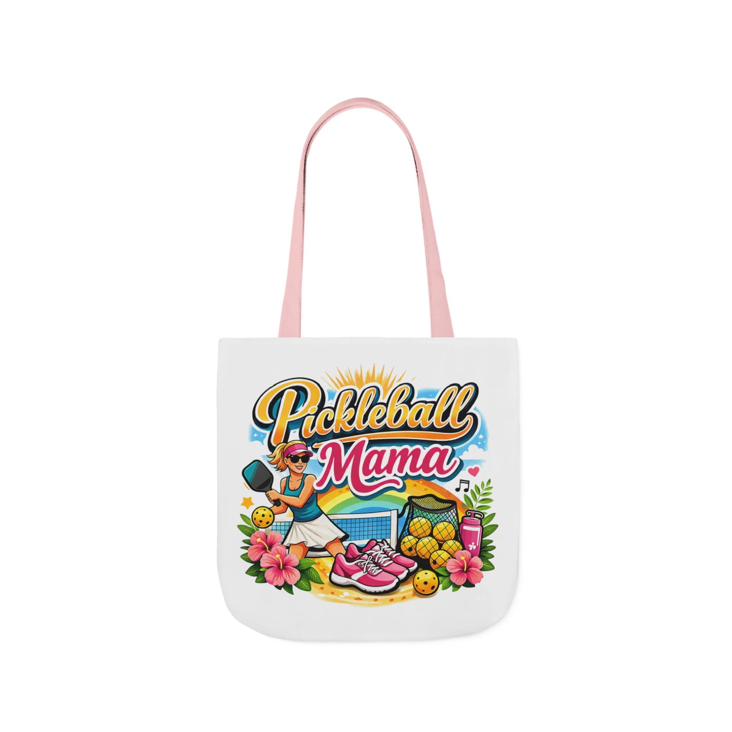 Tote bag - Vibrant Tropical Pickleball Mama Art