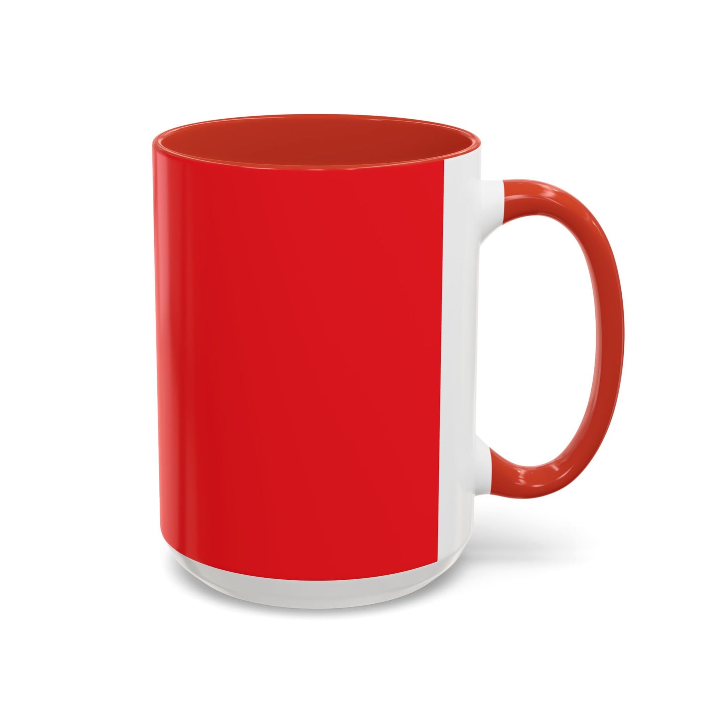 Red inside mug - love swans
