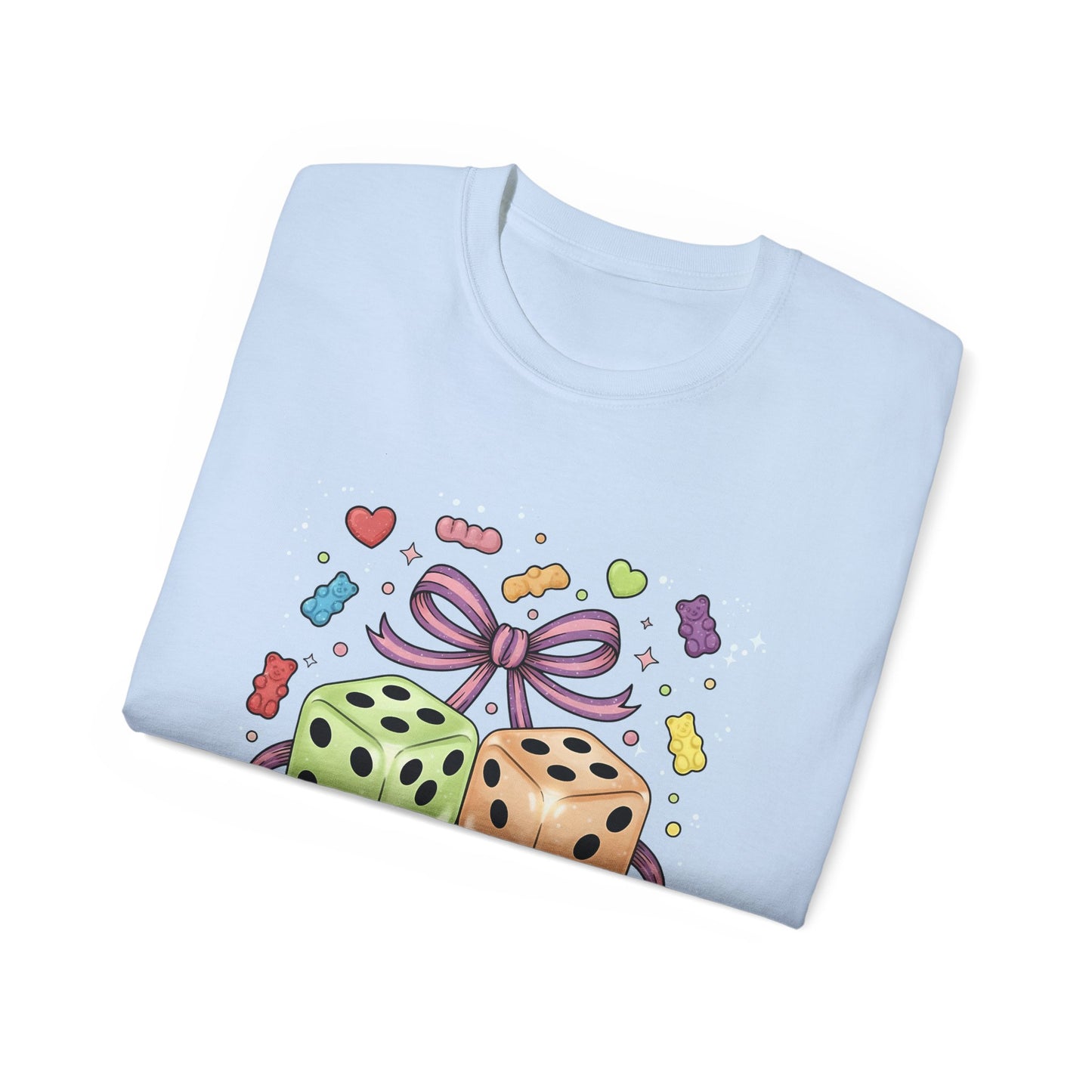 T-shirt - Whimsical Dice and Gummy Bears