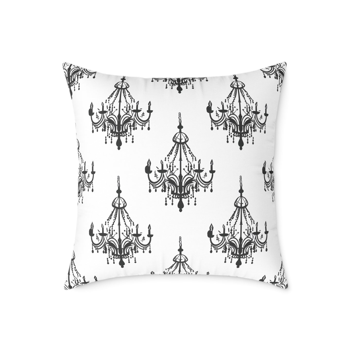 Throw pillow - gothic chandeliers pattern