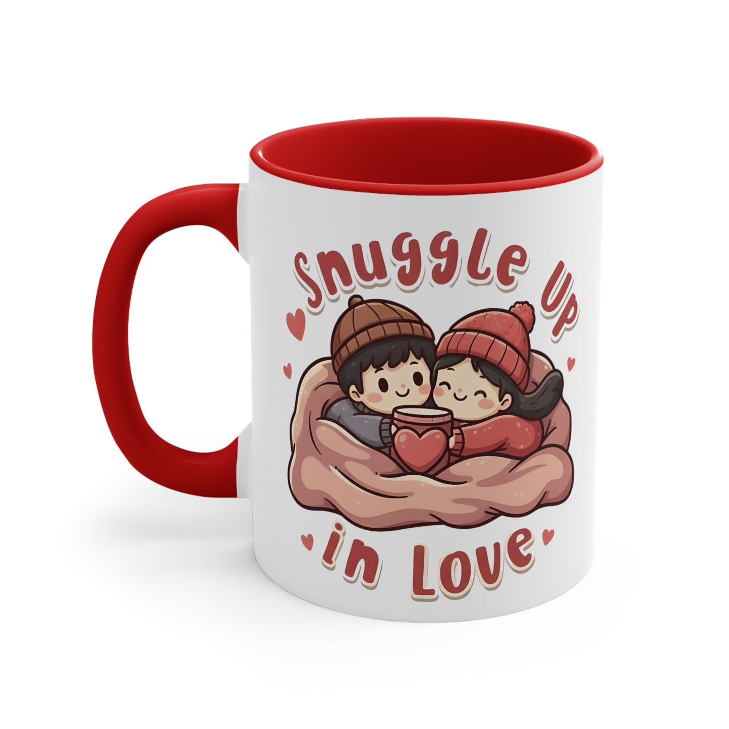 Red inside mug - Valentine's snuggle