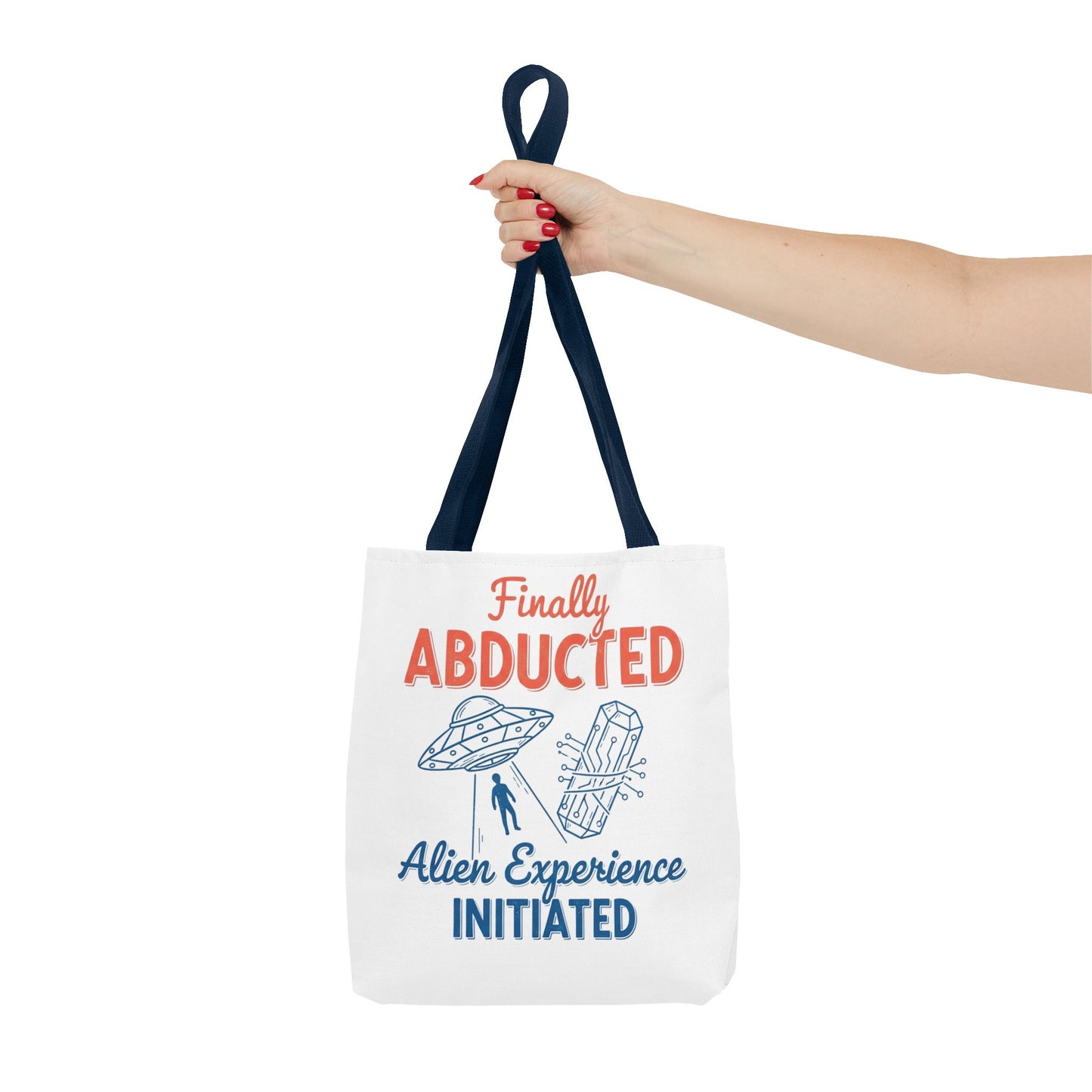 Tote bag - Vintage Humorous Alien Abduction Art