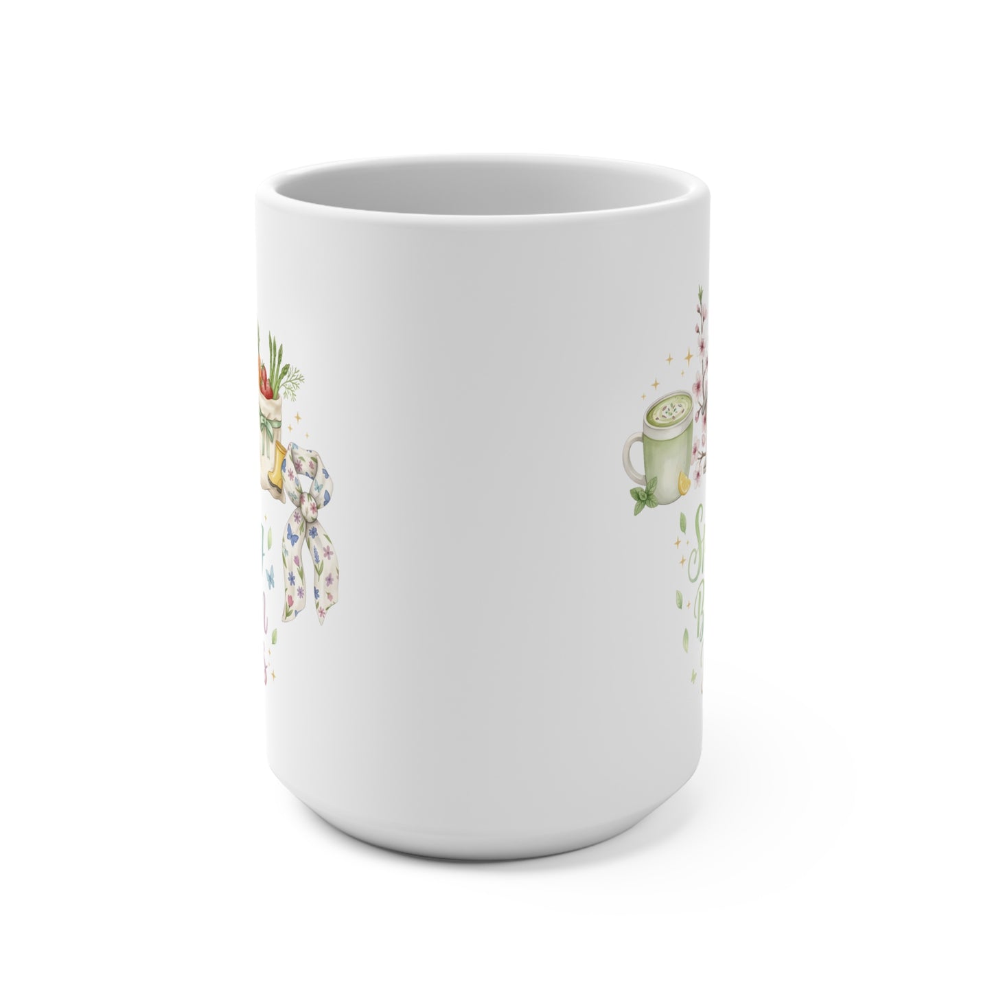 15 oz mug - spring cottage aesthetics