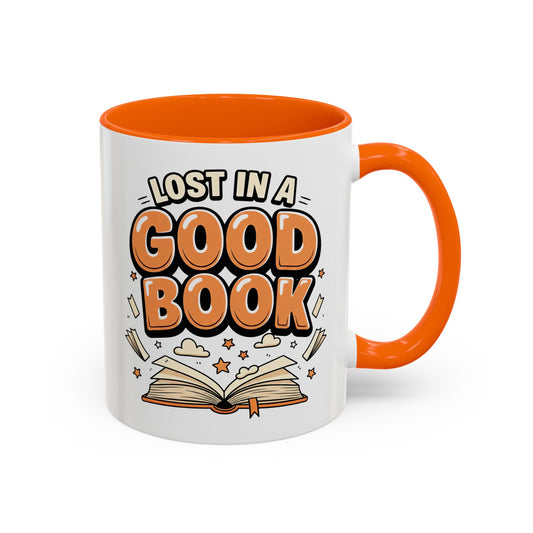 Coloured inside 11 oz mug - Lost In A Good Book