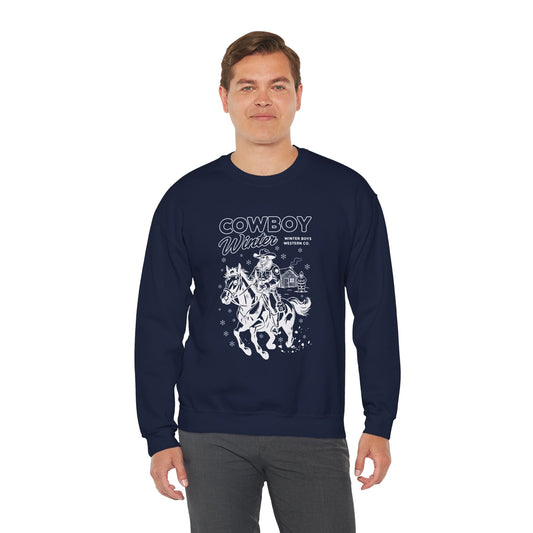 Crewneck sweatshirt - cowboy's Winter authentic