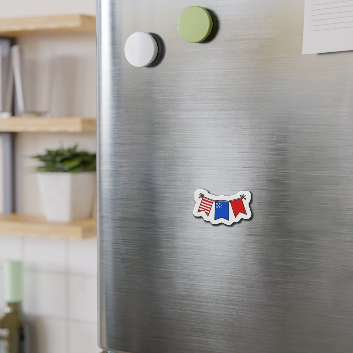 Die cut magnet - USA festive flag