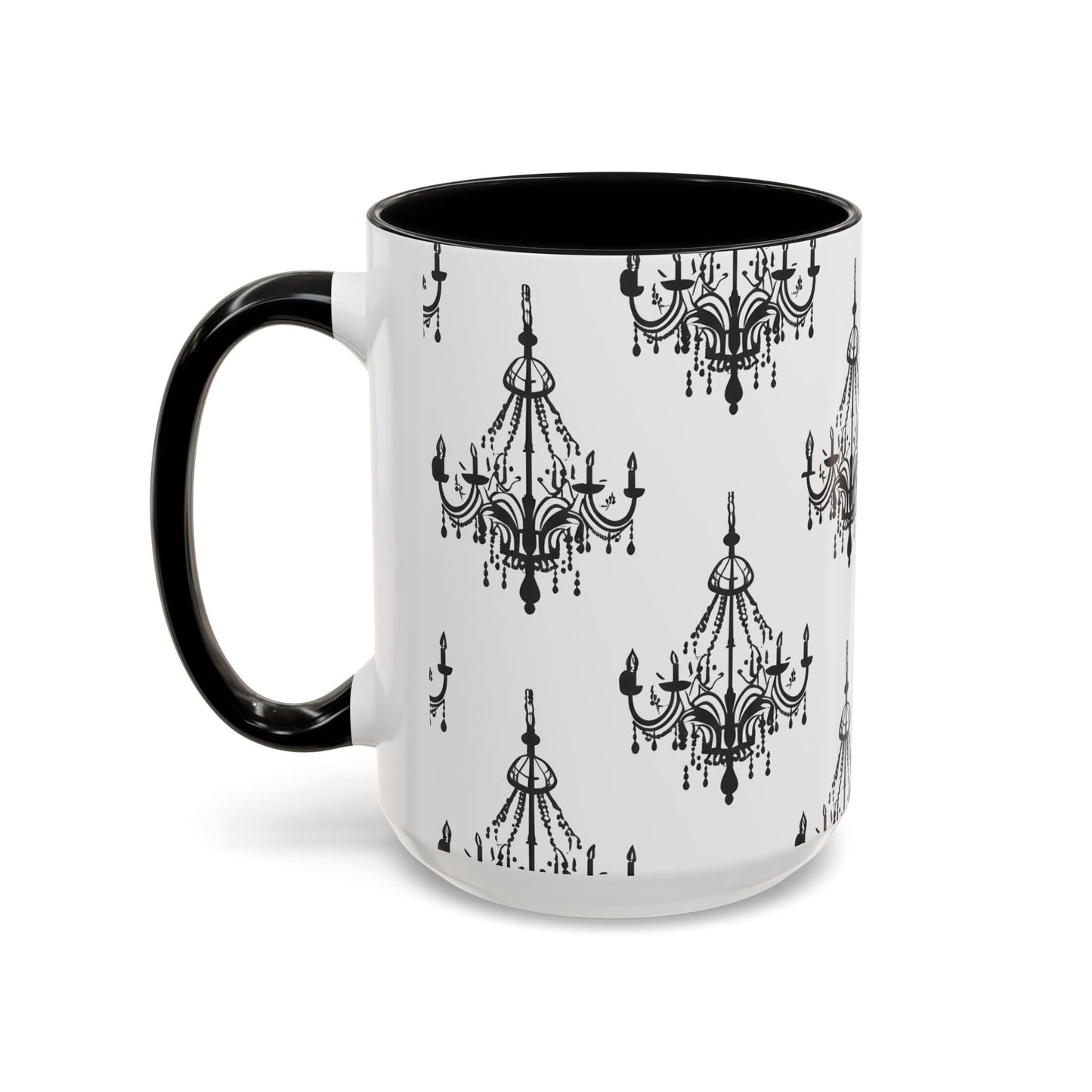 Coffee mug 15 oz - gothic Chandeliers pattern
