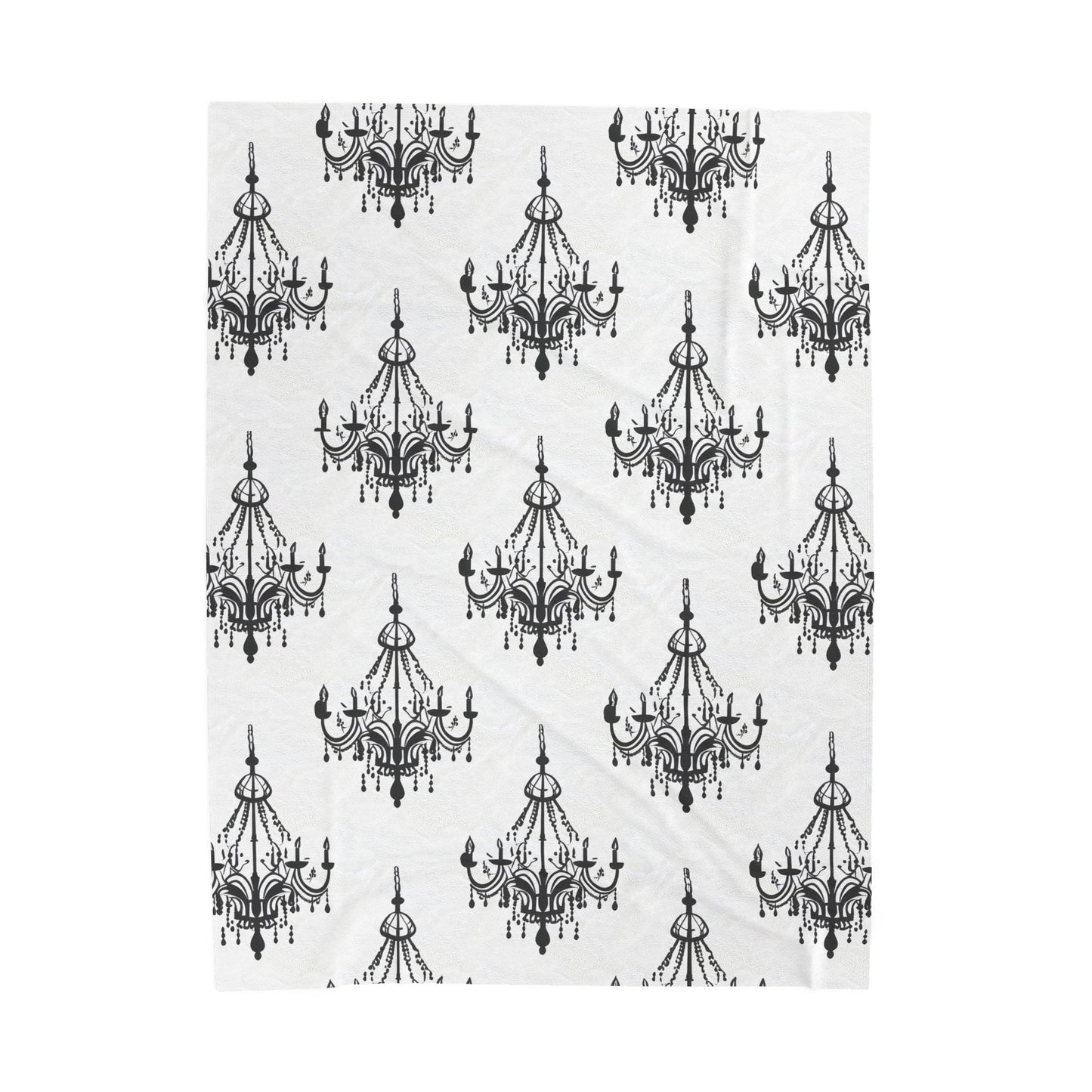 Blanket - gothic chandeliers pattern