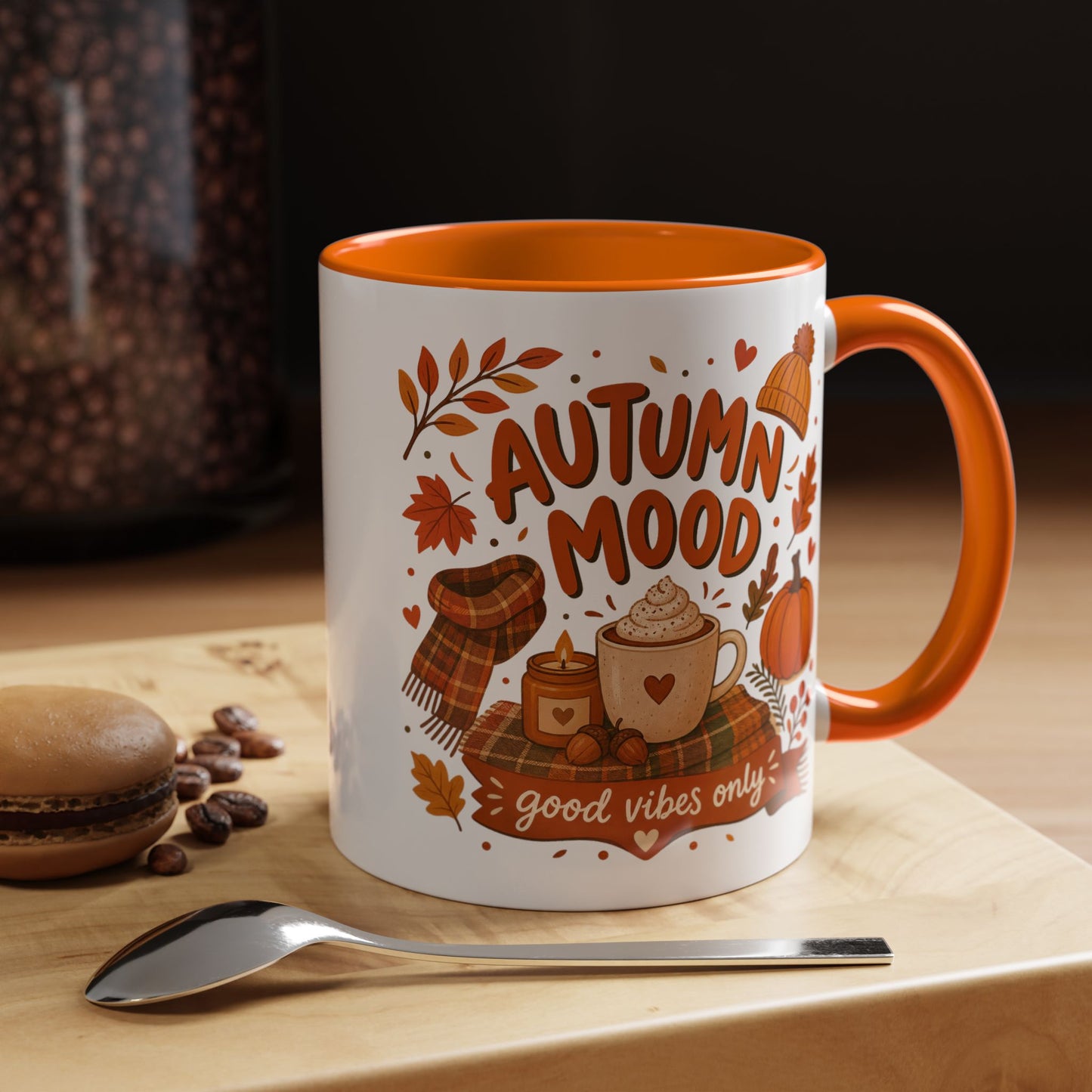 Cute Autumn Aesthetic coffee Mug Design for Fall Lovers and Cozy Season