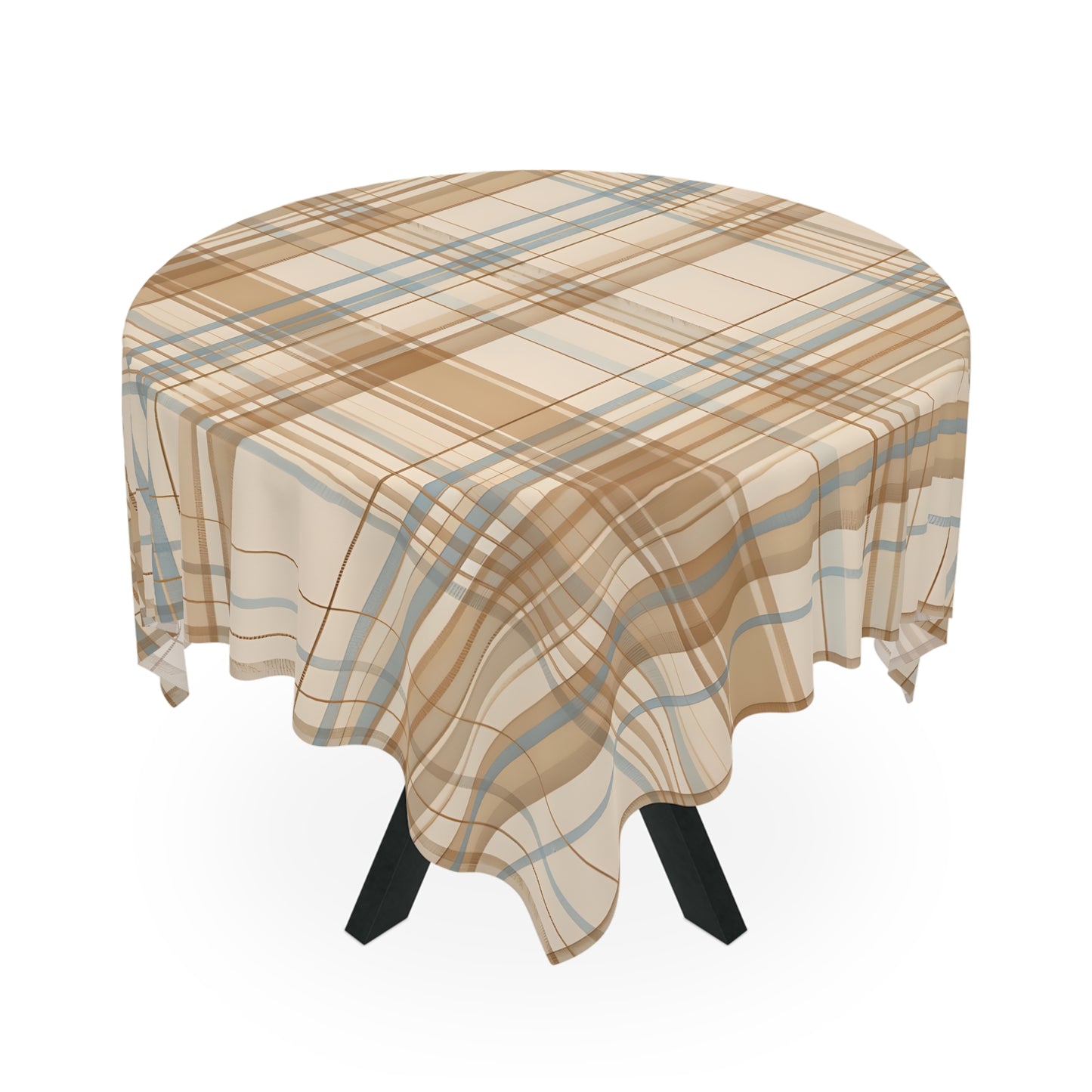 Tablecloth - Elegant Beige Tartan Seamless Tile