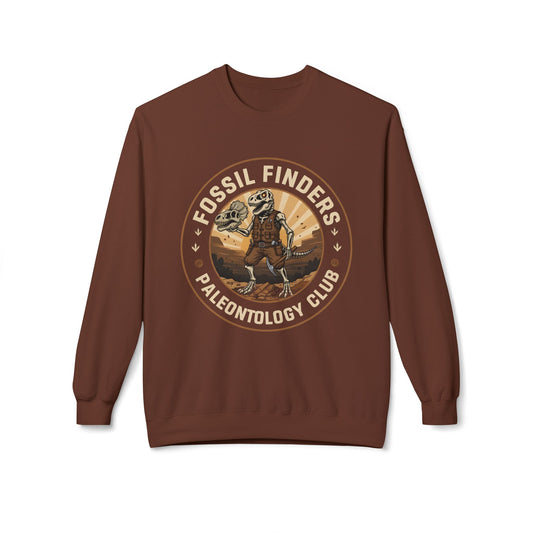 Sweatshirt - Vintage Fossil Finders Dinosaur Badge