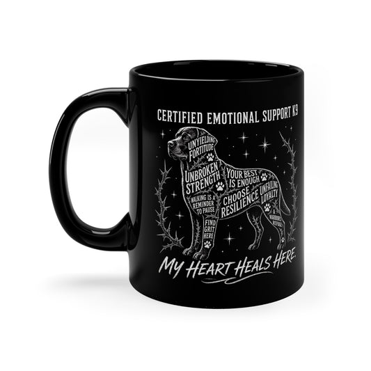 What is the Best Gift for Emotional Support Dog Owners? Certified K9 Chalkboard Art coffee mug