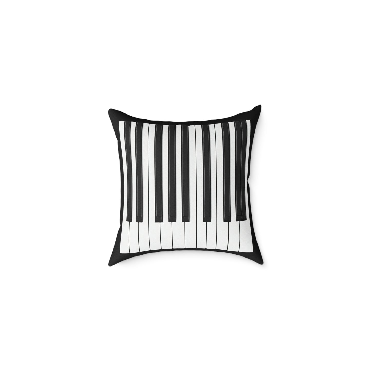 Authentic Miniature Piano Keyboard Pattern throw pillow- High-Contrast Minimalist Design for Pianists and Musicians .