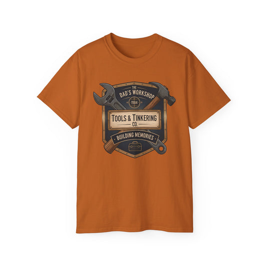T-shirt - Vintage Dad's Workshop Tool Logo