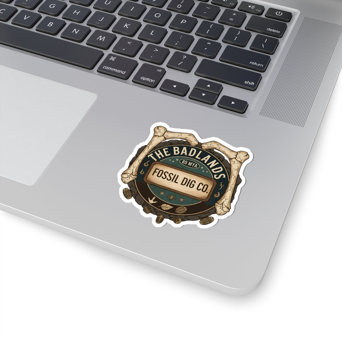 Kiss cut sticker - Vintage Badlands Fossil Dig Emblem
