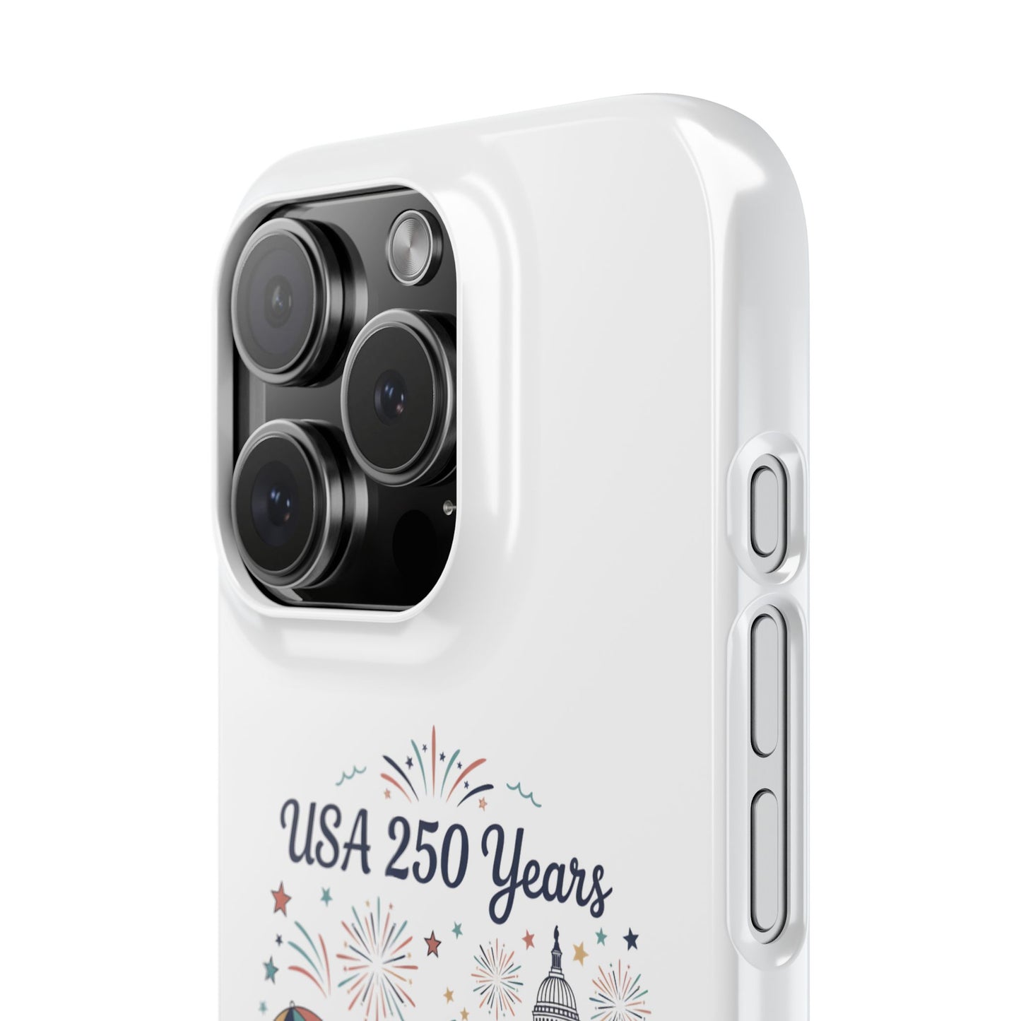 Slim iphone 16 case - Liberty and Unity Semiquincentennial Art