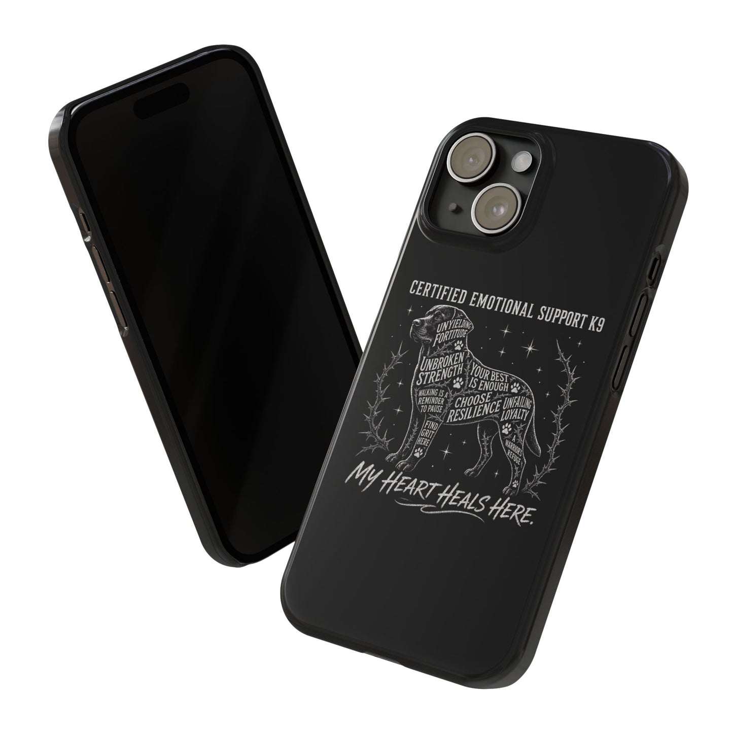 What is the Best Gift for Emotional Support Dog Owners? Certified K9 Chalkboard Art iphone case
