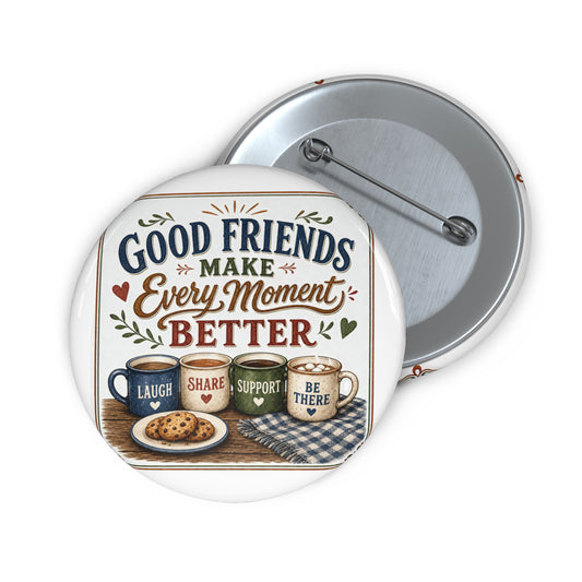 Cozy Friendship Aesthetics: Laugh, Share, Support, Be There Cozy Art - pin