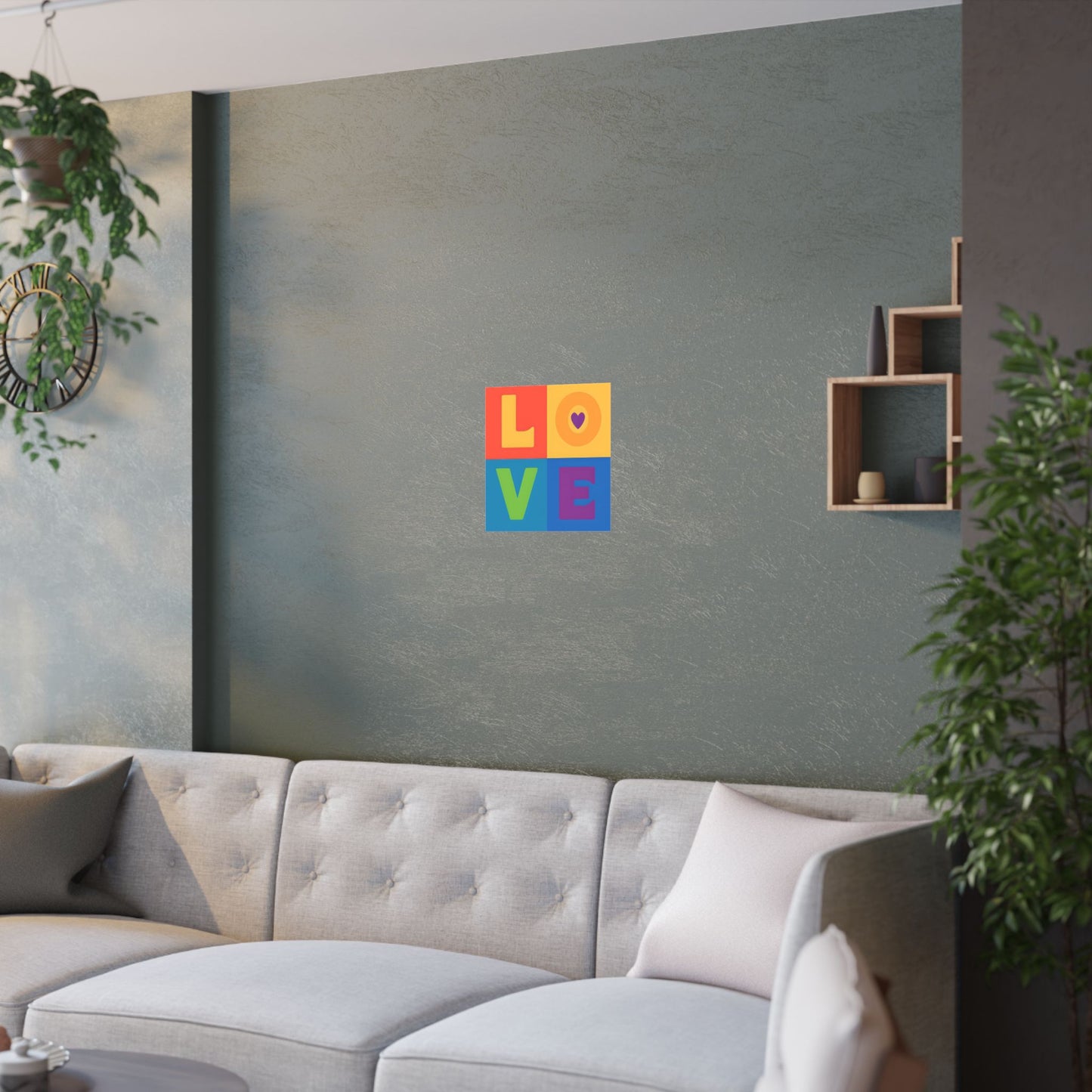 Poster - love colourful graphic