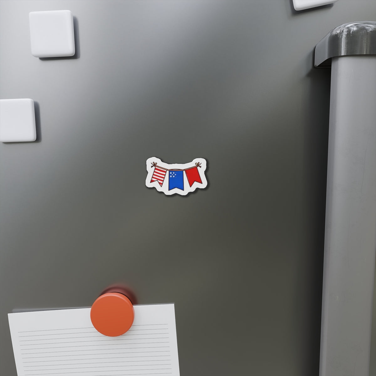 Die cut magnet - USA festive flag