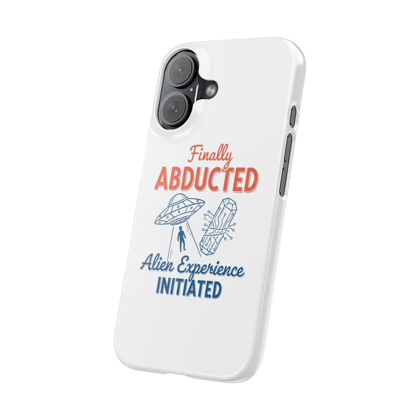 Phone Case — Vintage Humorous Alien Abduction Art
