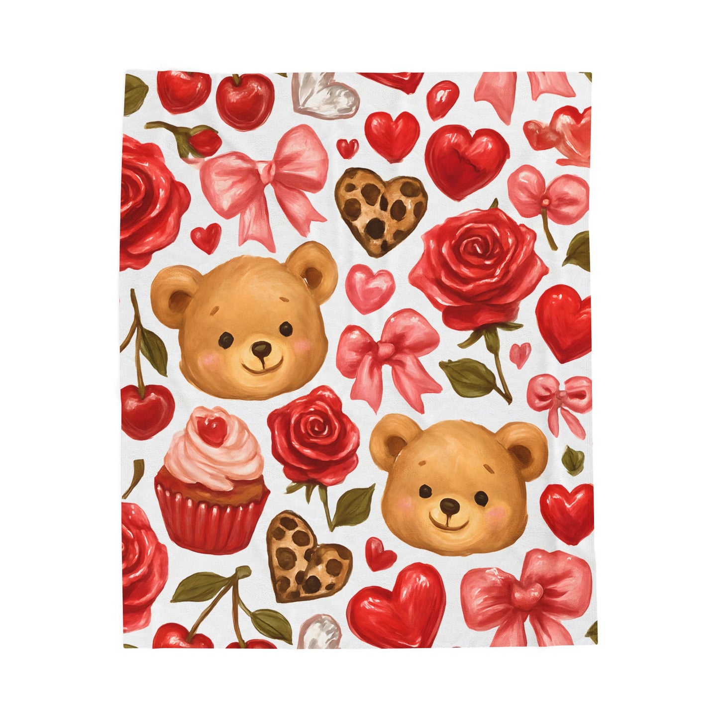 Blanket - teddy bear pattern