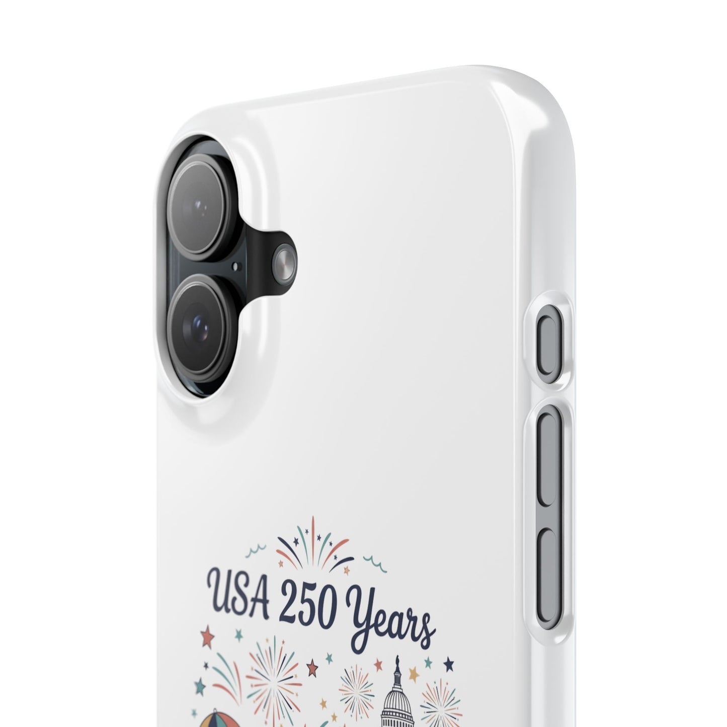 Slim iphone 16 case - Liberty and Unity Semiquincentennial Art